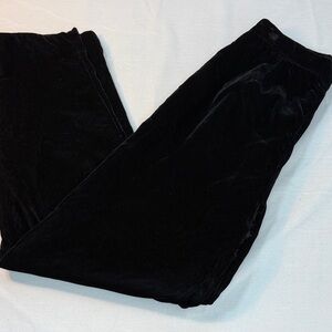 Stephanie Queller Black Velvet Pants Sz 10